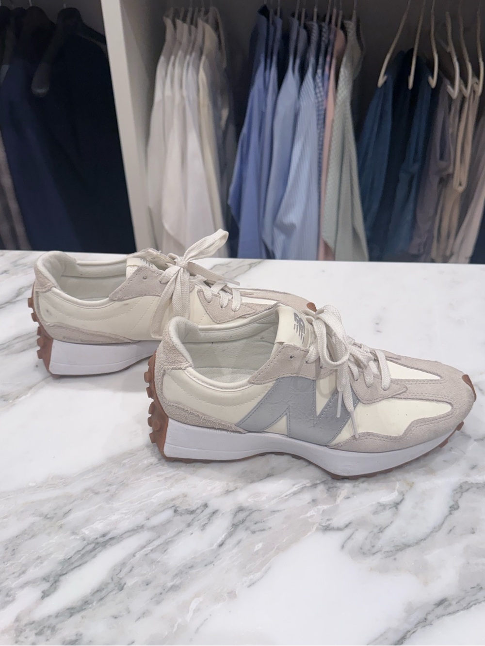 New Balance 527 Retro Runner Sneakers - Cream, Beige, Gray